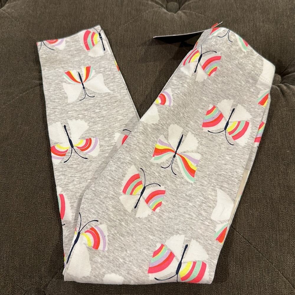 Cat & jack butterfly leggings size Xs 4/5 NWT